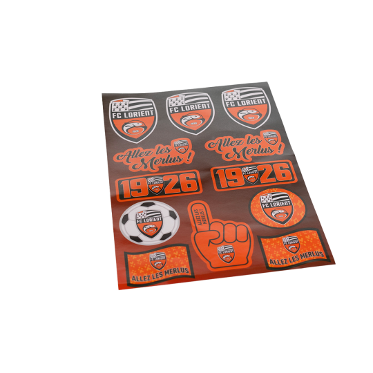 PLANCHE AUTOCOLLANTS